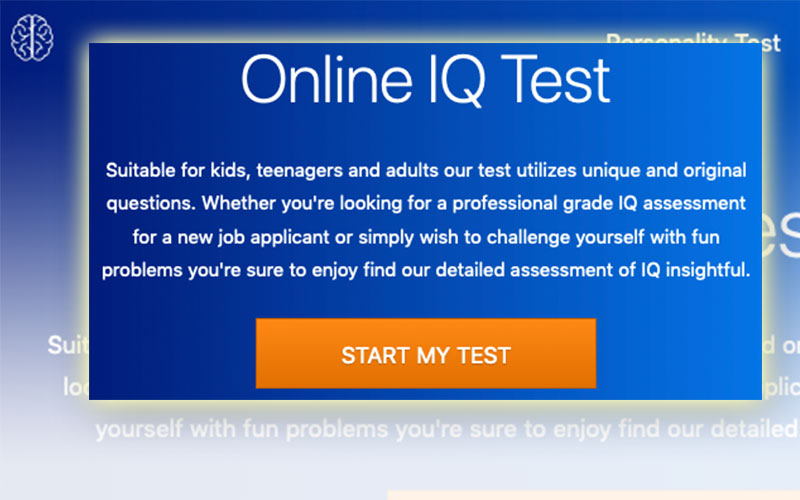 seemypersonality.com free IQ-test